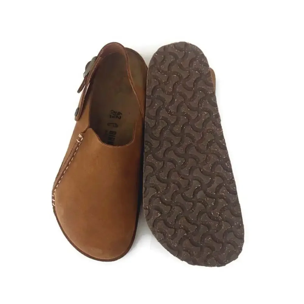 Birkenstock Lutry Premium Suede Sandals Mens 9 EU 42 Mink Brown Mules NWT Clogs
